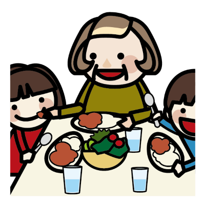 孫と食事会